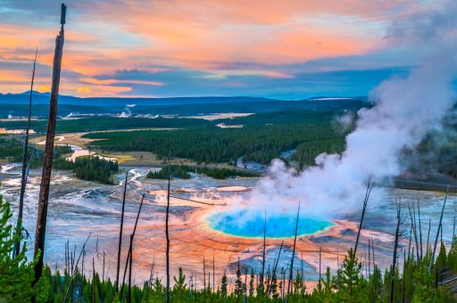 Grand Prismatic Geyser Yellowstone National Park Wyoming