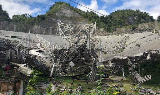 Arecibo Observatory Damage