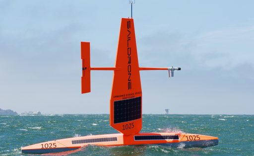 A saildrone on a data mission